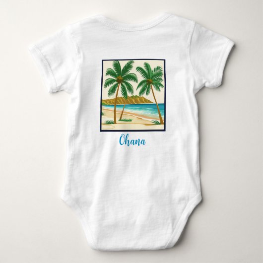 Familiereünie Hawaï Romper (Achterkant)