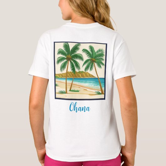 Familiereünie Hawaï T-shirt (Achterkant)