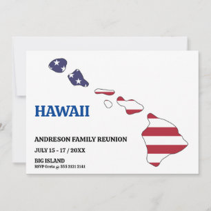 Familiereünie 🎉 HAWAII State Map Verenigde Staten Kaart
