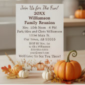 Familiereünie Herfst Herfst Thanksgiving Kaart