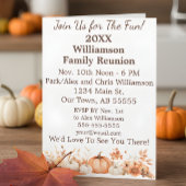 Familiereünie Herfst Herfst Thanksgiving Kaart