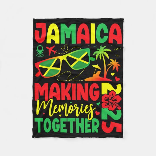 Familiereünie Jamaica 2025 maakt herinneringen vri Fleece Deken (Voorkant)