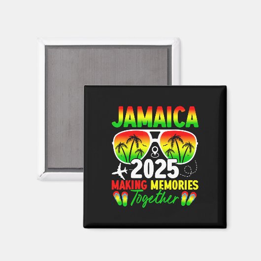 Familiereünie Jamaica 2025 maakt herinneringen vri Magneet (Voorkant / Achterkant)
