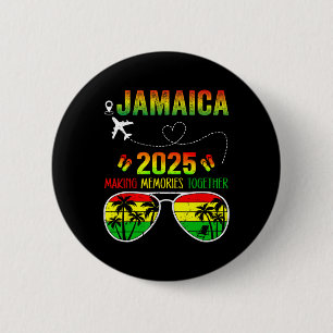Familiereünie Jamaica 2025 maakt herinneringen vri Ronde Button 5,7 Cm