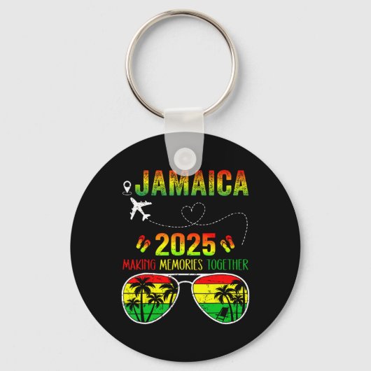 Familiereünie Jamaica 2025 maakt herinneringen vri Sleutelhanger (Voorkant)