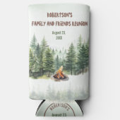 Familiereünie naam Forest Campfire Green Seltzer Blikjeskoeler (Voorkant)