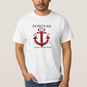 Familiereünie nautisch anker t-shirt