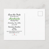 Familiereünie ontwerp met boomelement aankondigingskaart (Achterkant)