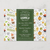 Familiereünie ontwerp met kleurrijke achtergrond i briefkaart (Voorkant)