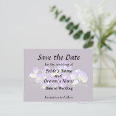 Familiereünie Pansy Aankondigingskaart (Staand voorkant)