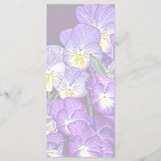 Familiereünie Pansy Menu (Achterkant)