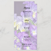 Familiereünie Pansy Menu (Voorkant / Achterkant)