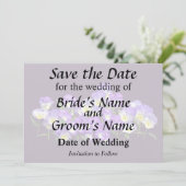 Familiereünie Pansy Save The Date (Staand voorkant)