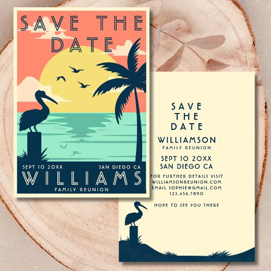  familiereünie Save the Date Beach | Deco