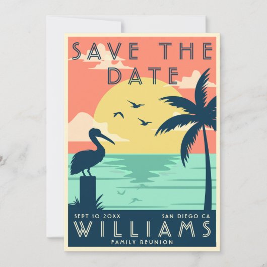  familiereünie Save the Date Beach | Deco (Voorkant)