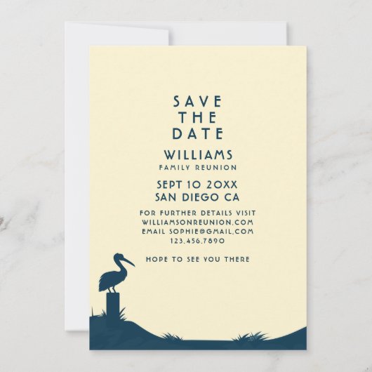  familiereünie Save the Date Beach | Deco (Achterkant)