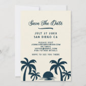  familiereünie Save the Date Beach Palms (Achterkant)