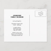 Familiereünie Save the date briefkaarten (Achterkant)