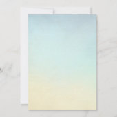 Familiereünie Strandpalmbomen Tropisch Kaart (Achterkant)