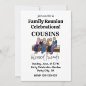 Familiereünie van gezegende vrienden kaart (Voorkant)