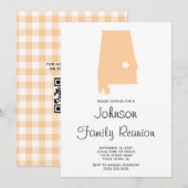 Familiereünie van Peach Alabama Kaart (Voorkant / Achterkant)
