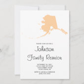 Familiereünie van Peach Alaska Kaart (Voorkant)