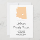 Familiereünie van Peach Arizona Kaart (Voorkant)