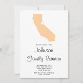 Familiereünie van Peach California Kaart (Voorkant)