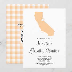 Familiereünie van Peach California Kaart
