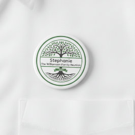 Familiereünie Viering KeepSake Naam Badge Ronde Button 7,6 Cm