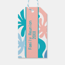 Familiereünie zomerthema Gift Label Cadeaulabel