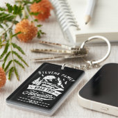 Familieroute reis het avontuur begint sleutelhanger (Voorkant Rechts)