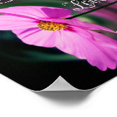 Familieroze Abstracte Inspirerend woorden Poster (Hoek)