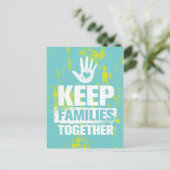 Families bij elkaar houden briefkaart (Staand voorkant)