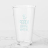 Families bij elkaar houden glas (Achterkant)