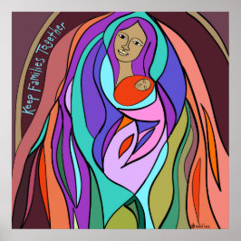 Families bij elkaar houden - Madonna voor groot Po Poster