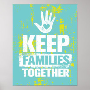 Families bij elkaar houden poster