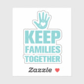 Families bij elkaar houden sticker (Vel)