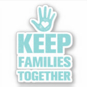 Families bij elkaar houden sticker (Voorkant)