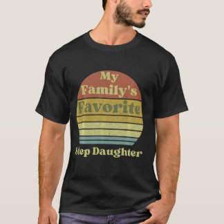 Familie's favoriete stiefdochter Funny Family Humo T-shirt