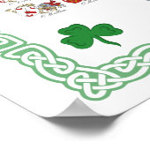 Families van Ierland - Wapenhoeken Poster (Hoek)