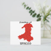Families van Wales Briefkaart (Staand voorkant)
