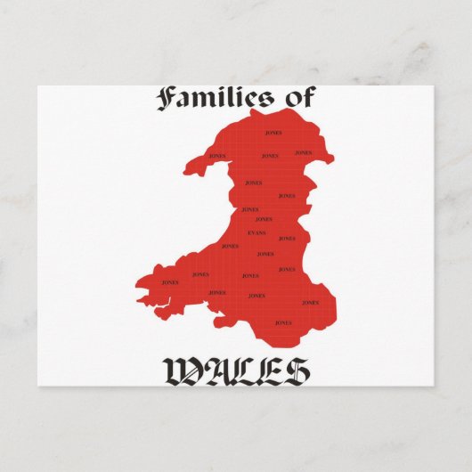 Families van Wales Briefkaart (Voorkant)