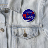 Families voor Barack Obama 2012 Ronde Button 5,7 Cm (In situ)