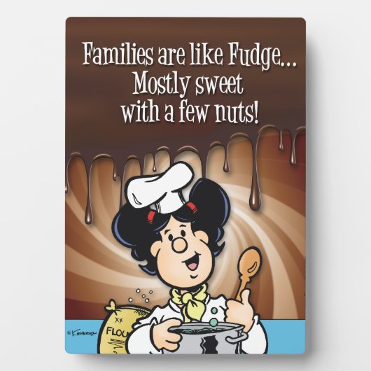 Families zijn als Fudge Fotoplaat (voorkant)