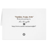 Families zijn als Fudge Humoureuze Kaart (Achterkant Horizontaal)