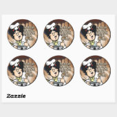 Families zijn als Fudge Ronde Sticker (Vel)