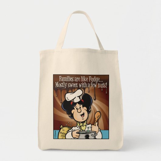 Families zijn als Fudge Tote Bag (Voorkant)