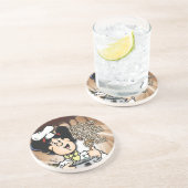 Families zijn als Fudge Zandsteen Onderzetter (Zijkant)