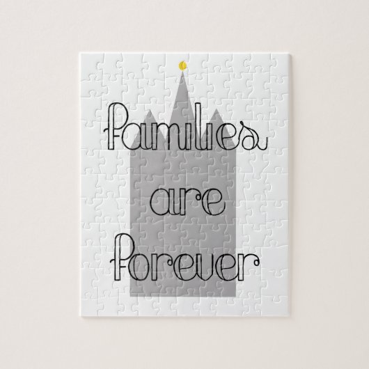 families zijn voor altijd een tempel van mormon ld legpuzzel (Verticaal)